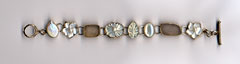 Carved Bone Topaz Bracelet (#akr-br6)