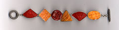 Carved Bone Topaz Bracelet (#akr-br6)