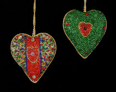 Beaded Hearts