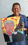Abelito Mainegra with George Bush