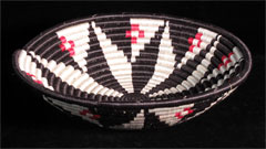 Medium Sisal Basket (red/white/black) (#rwb-06)
