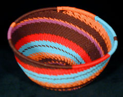 Zulu Telephone Wire Basket (#zwb188)